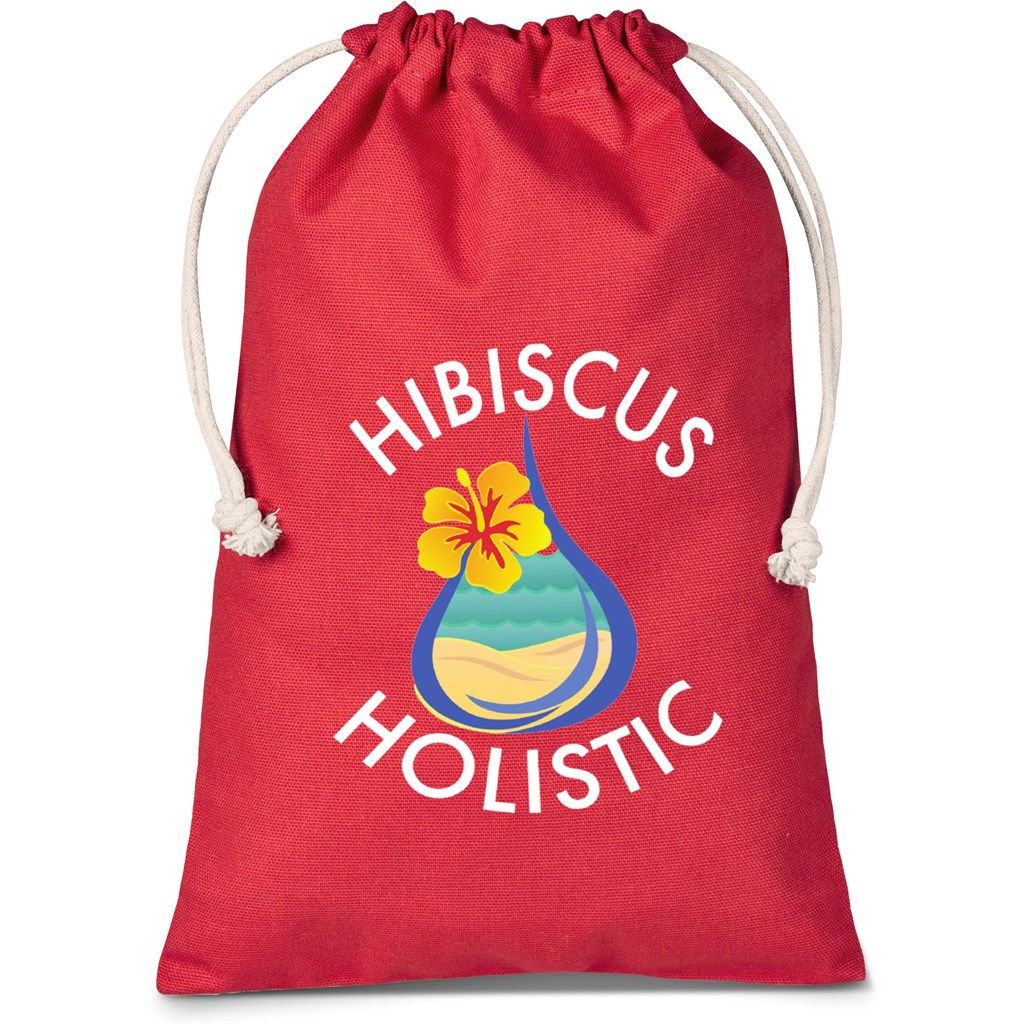 Altitude Allsorts Midi Cotton Drawstring Pouch - Red