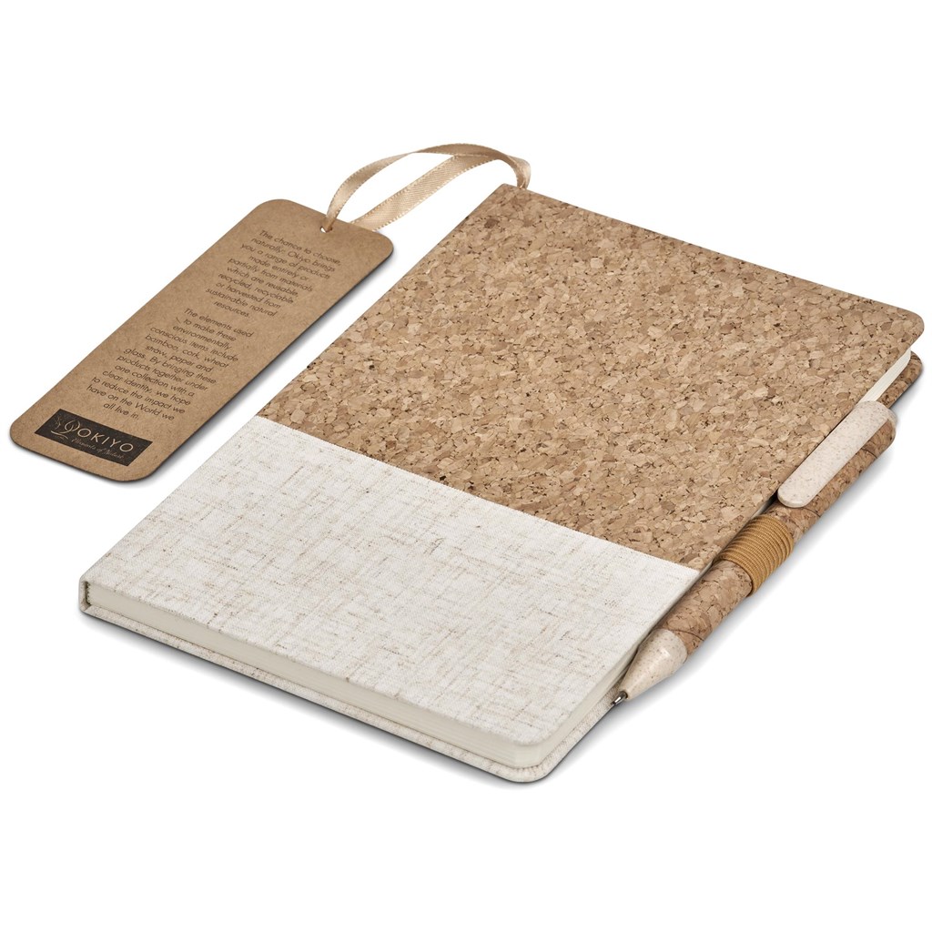 Okiyo Cardon Cork Notebook & Pen Set - Image 12