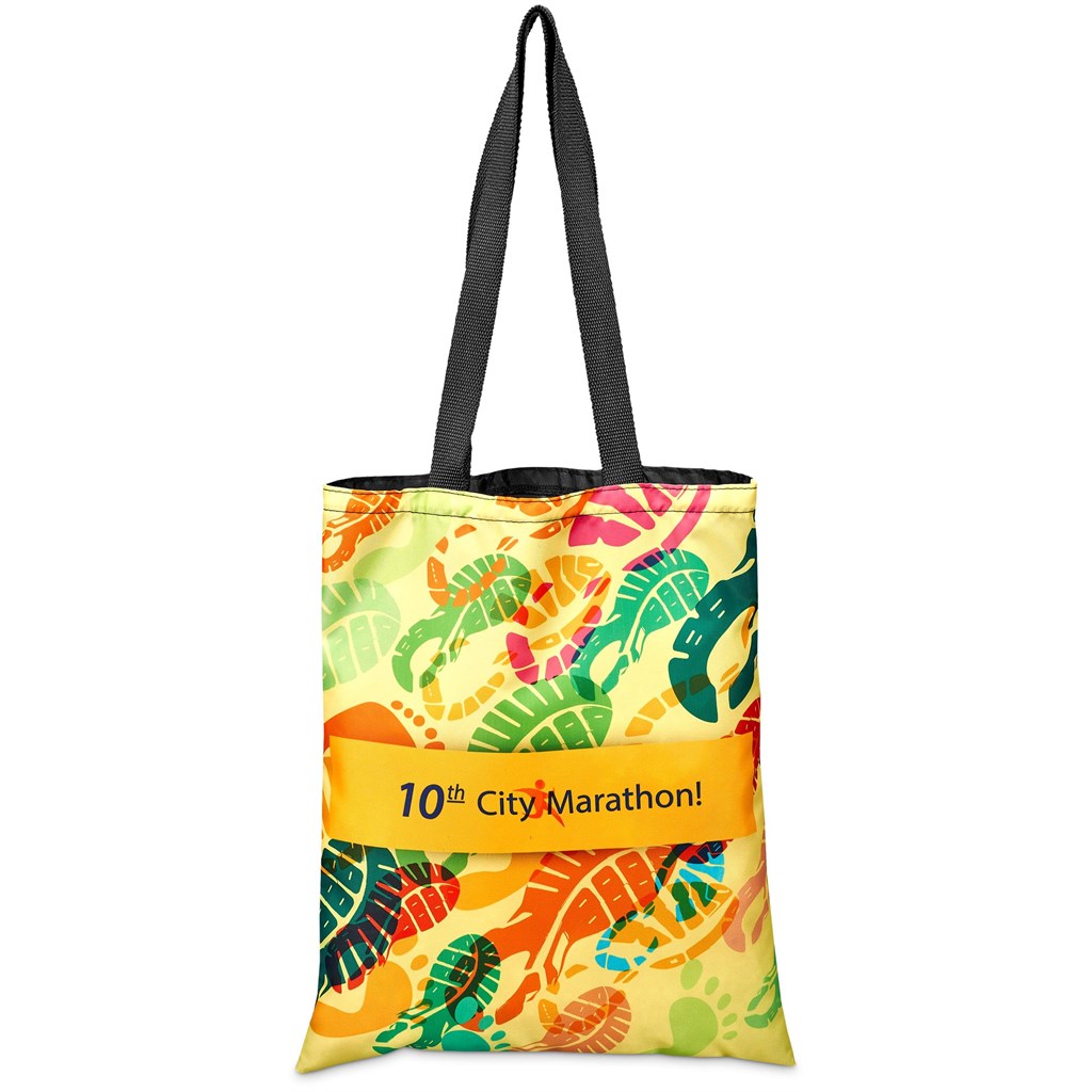 Pre-Printed Sample Hoppla Mall Shopper With Front Panel - Image 3