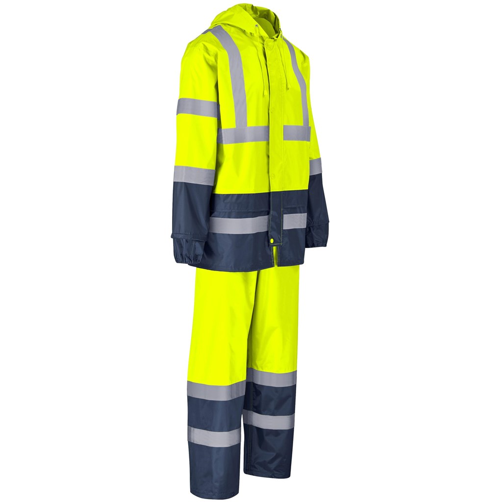 Torrent Two-Tone Hi-Viz Ref Polyester/PVC Rainsuit - Yellow - Image 5