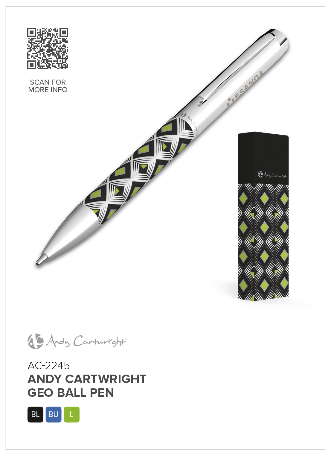 Andy Cartwright Geo Ball Pen - Image 2