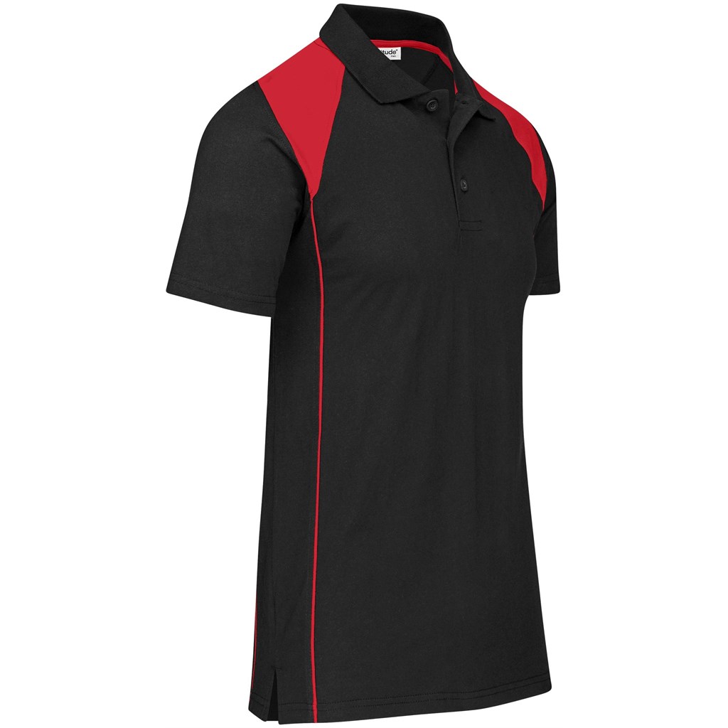 Mens Infinity Golf Shirt - Black - Image 4