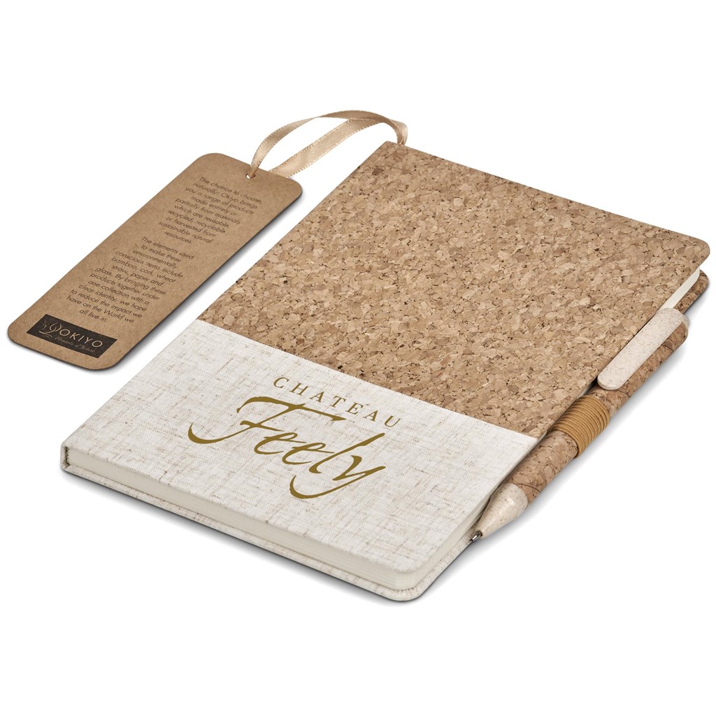 Okiyo Cardon Cork Notebook & Pen Set - Image 11