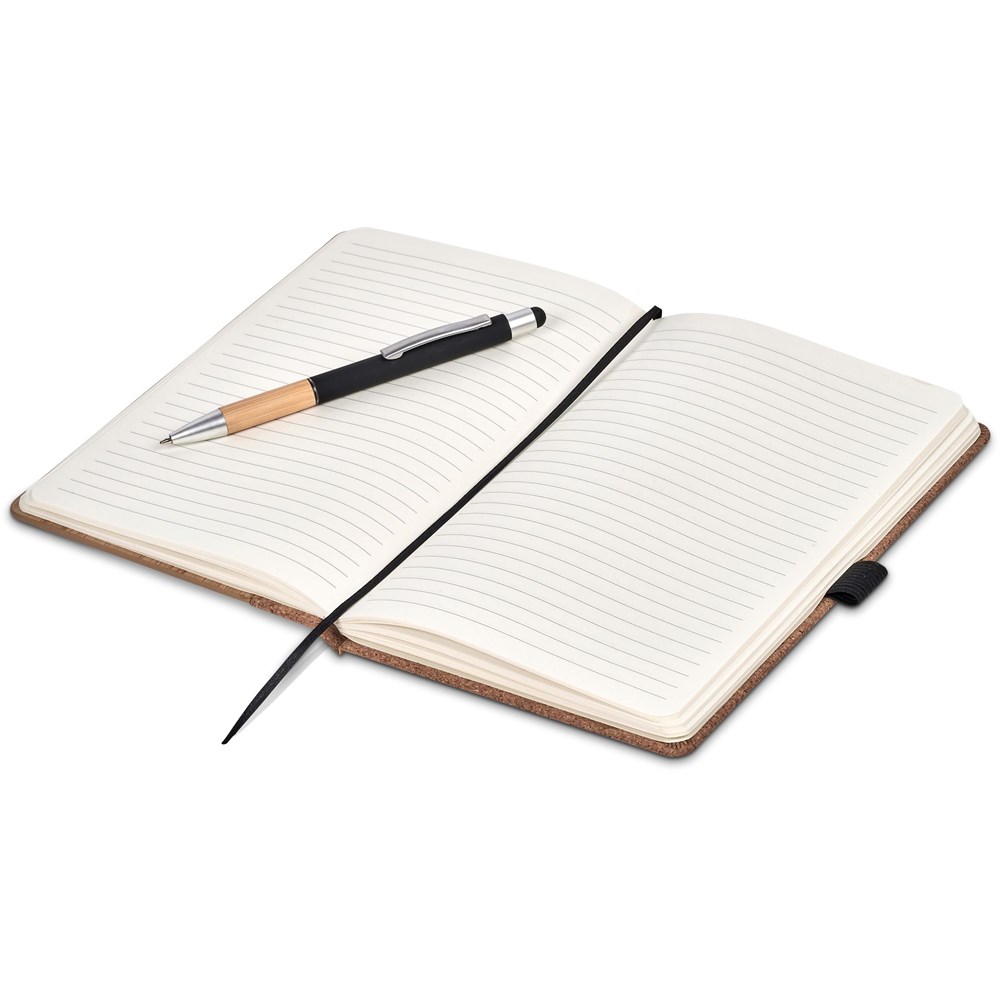 Okiyo Eri Bamboo & Cork Notebook & Pen Set - Image 7
