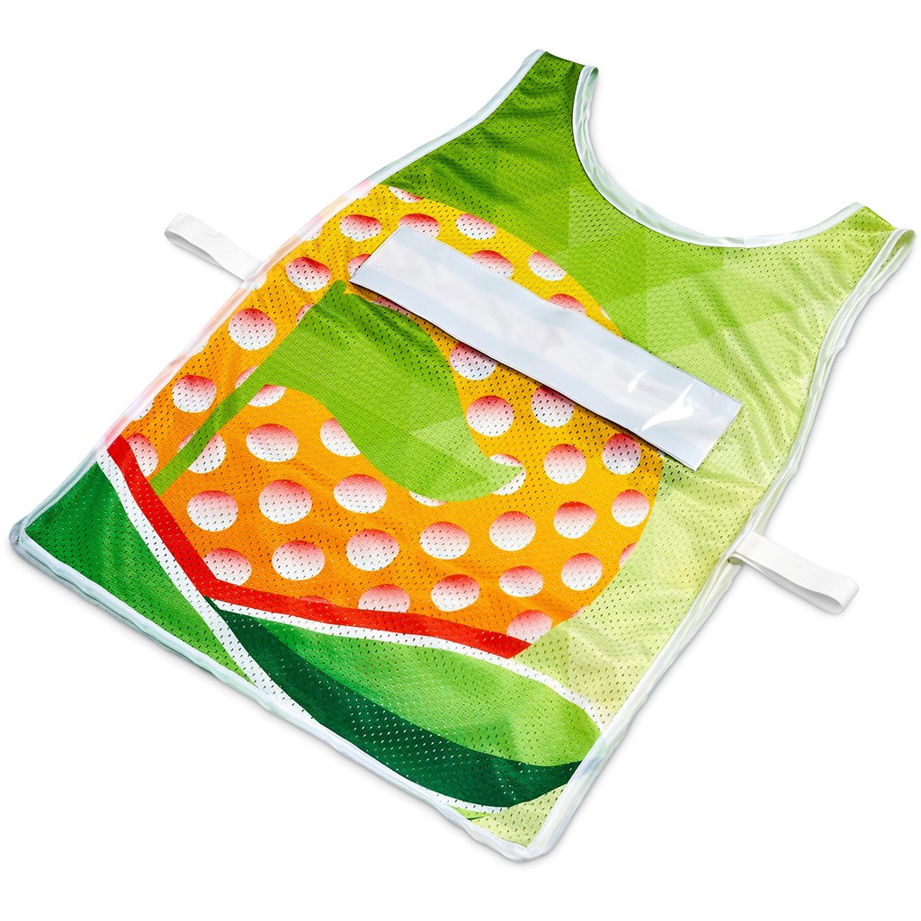 Pre-Production Sample Hoppla Jackal Polyester Caddy Bib with PVC Name Sleeve - Image 5
