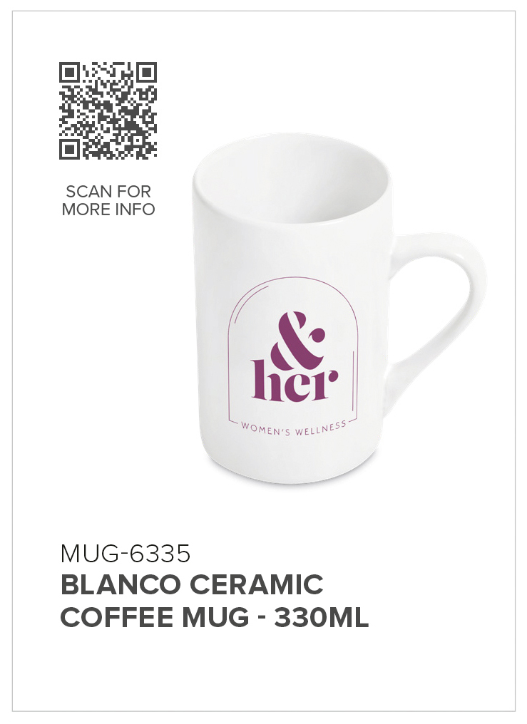 Blanco Ceramic Coffee Mug - 330ml - Image 2