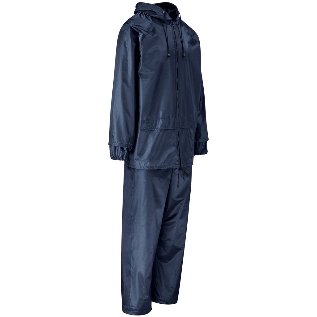 Weather Polyester/PVC Rainsuit - Navy - Image 5