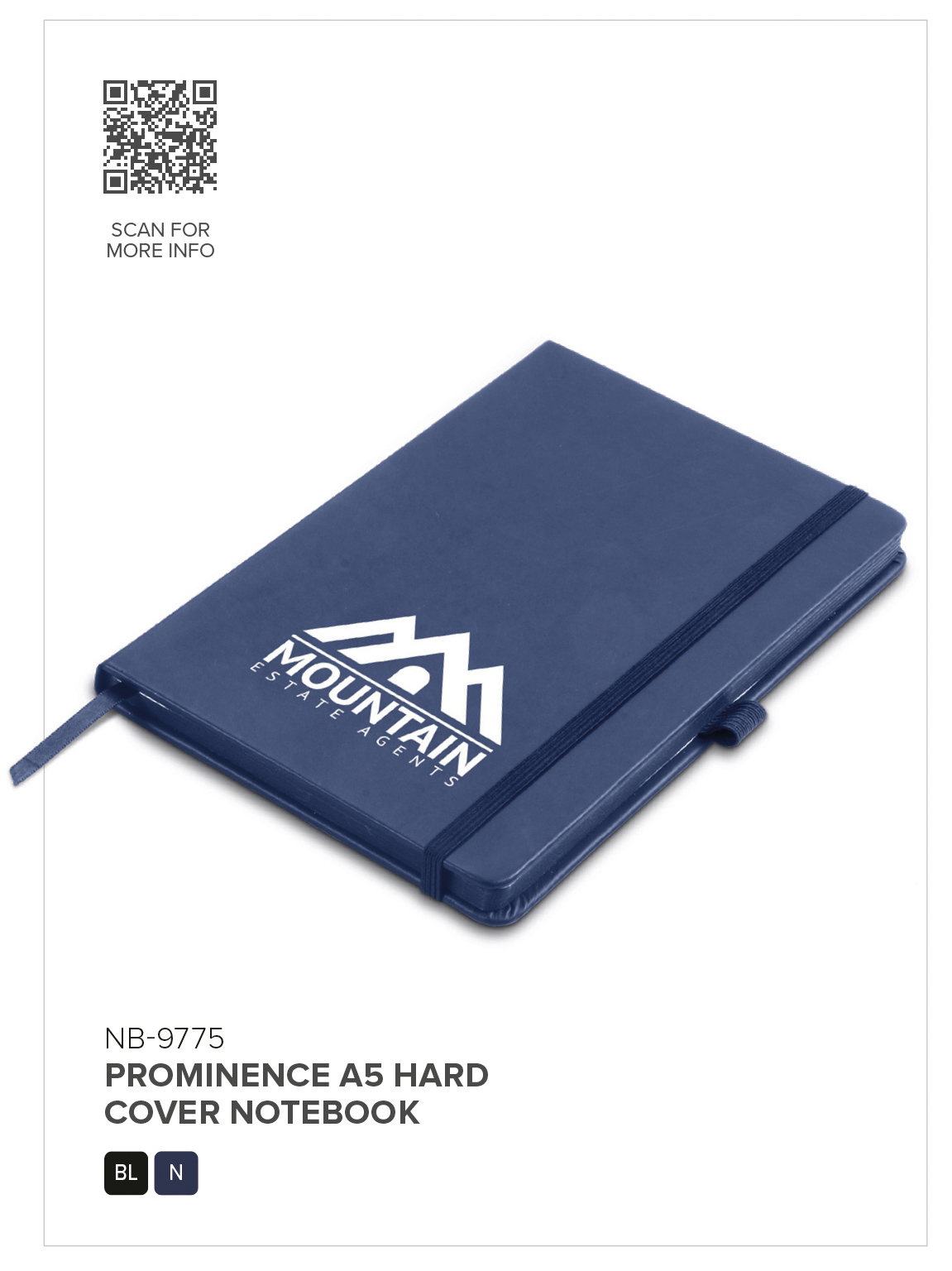 Altitude Prominence A5 Hard Cover Notebook - Image 3