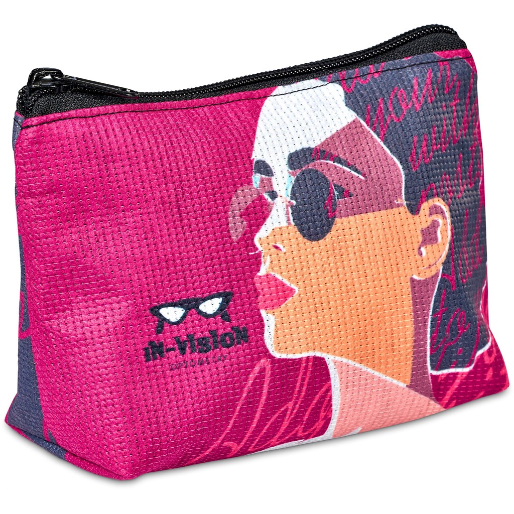 Pre-Production Sample Hoppla Recycled PET Stitch-Bond Mini Toiletry Bag - Image 15