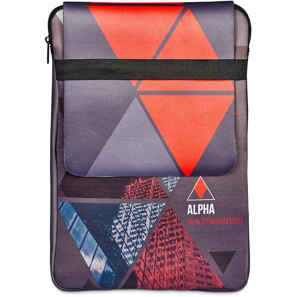 Pre-Printed Sample Hoppla Grotto Neoprene 13-inch Laptop Sleeve With Build-In Mouse Pad - Image 8