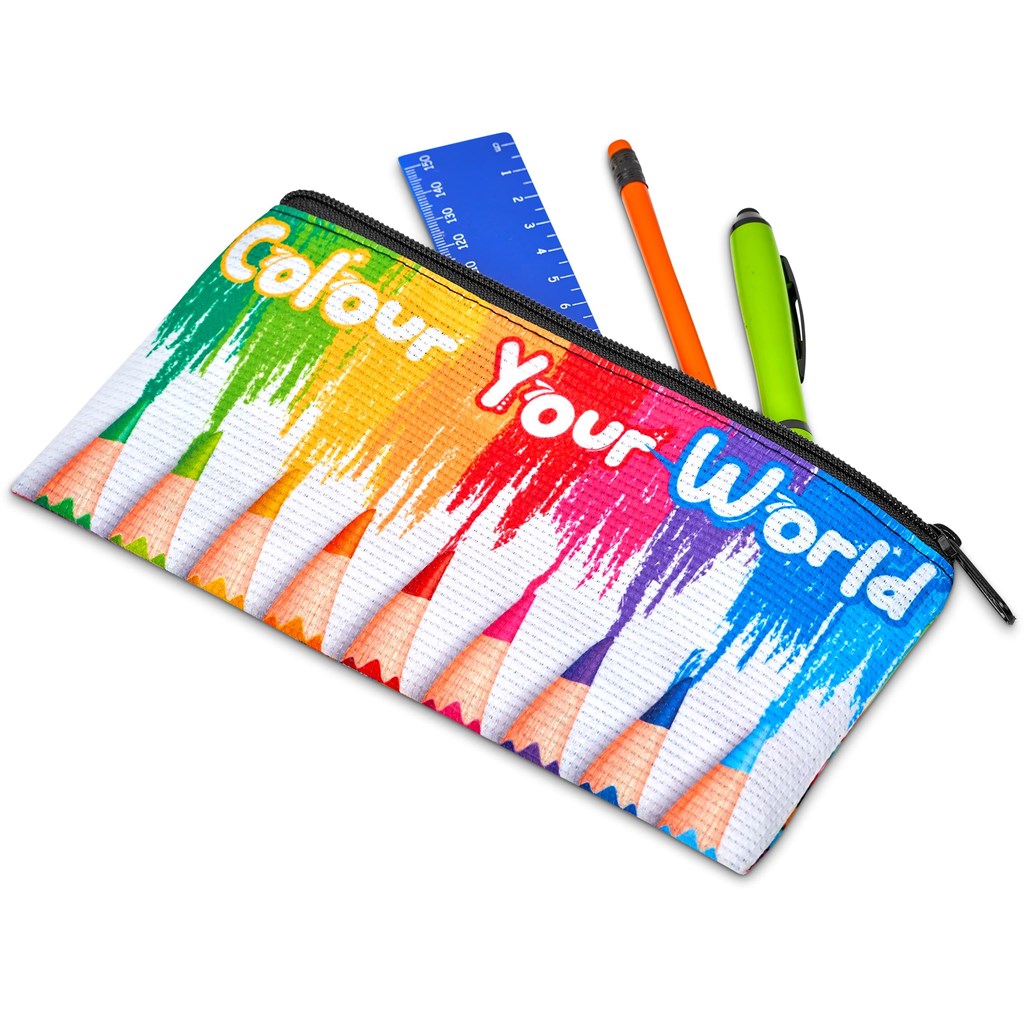 Pre-Production Sample Hoppla Junior Recycled PET Stitch-Bond Pencil Case - Image 4