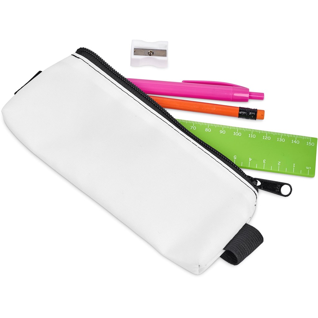 Pre-Production Sample Hoppla Lagoon Polyester Pencil Case To Fit Over An A5 Notebook - Image 7