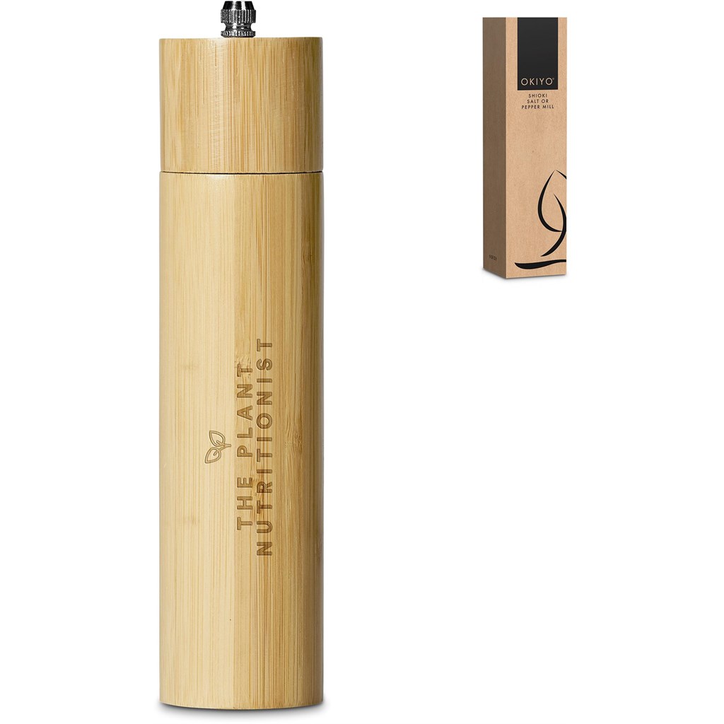 Okiyo Shioki Bamboo Salt or Pepper Mill - Image 14
