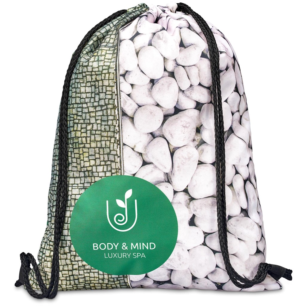 Pre-Printed Sample Hoppla Credo Drawstring Bag - Image 3