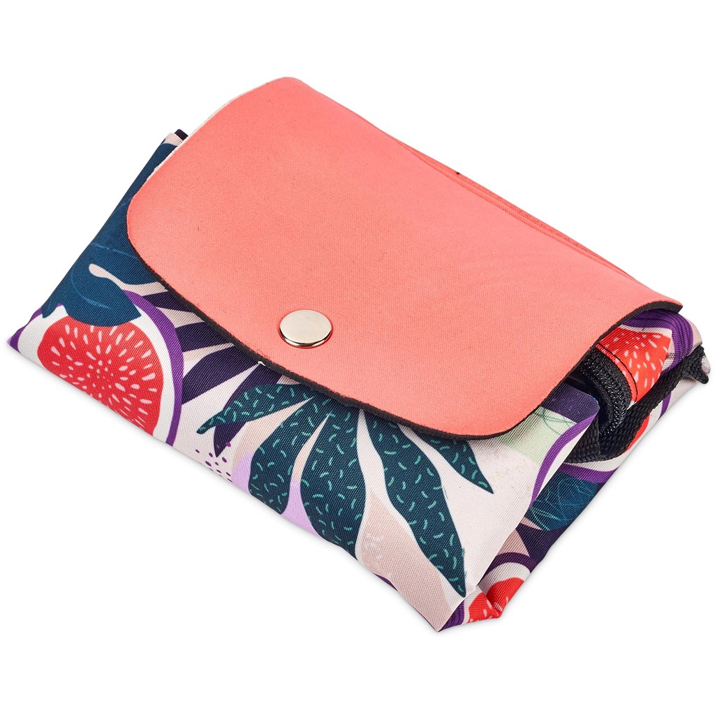 Pre-Printed Sample Hoppla Rosebank Polyester Roll-Up Tote Bag - Image 2