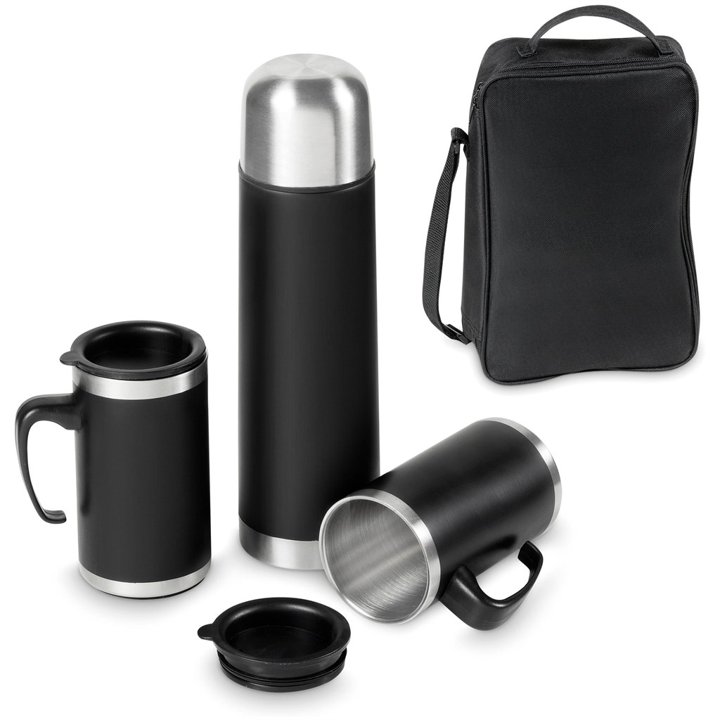 Cardinal Stainless Steel Vacuum Flask & Mug Set - Image 7