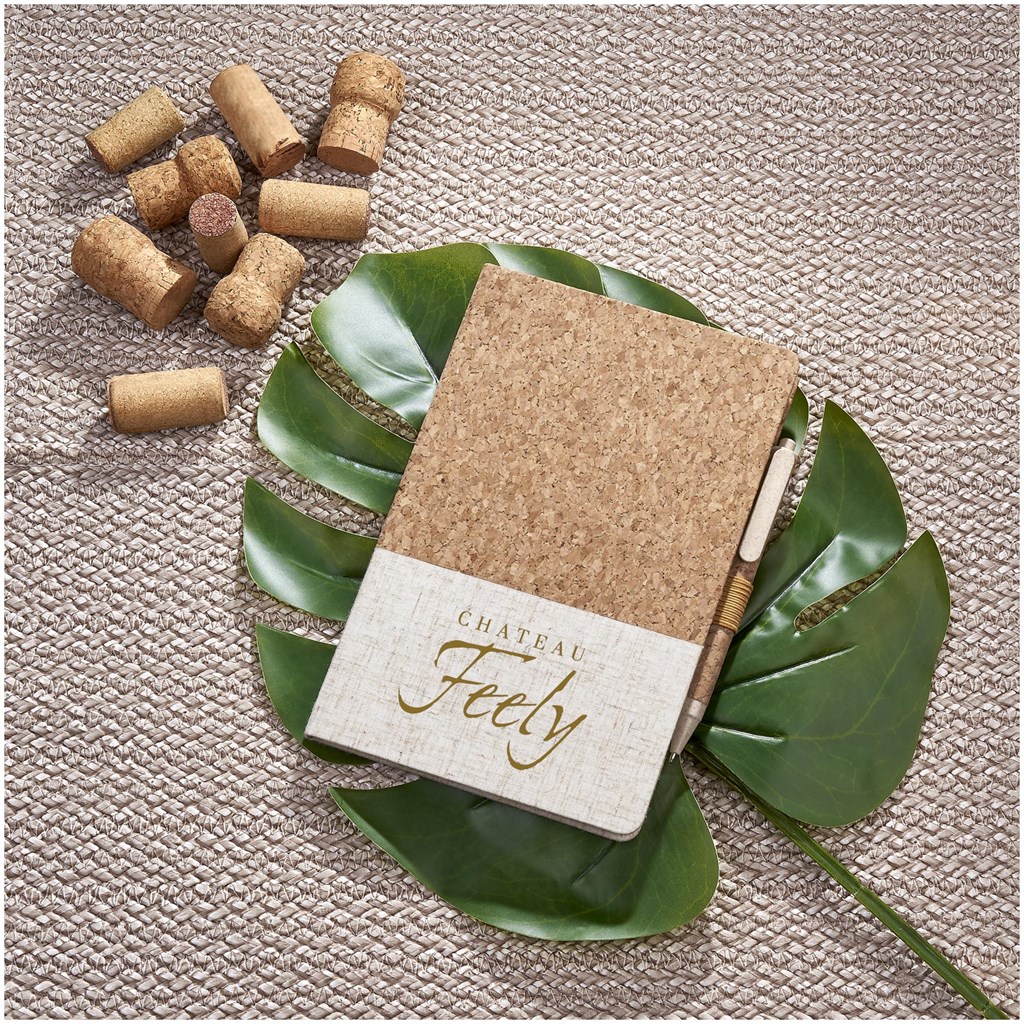 Okiyo Cardon Cork Notebook & Pen Set - Image 8