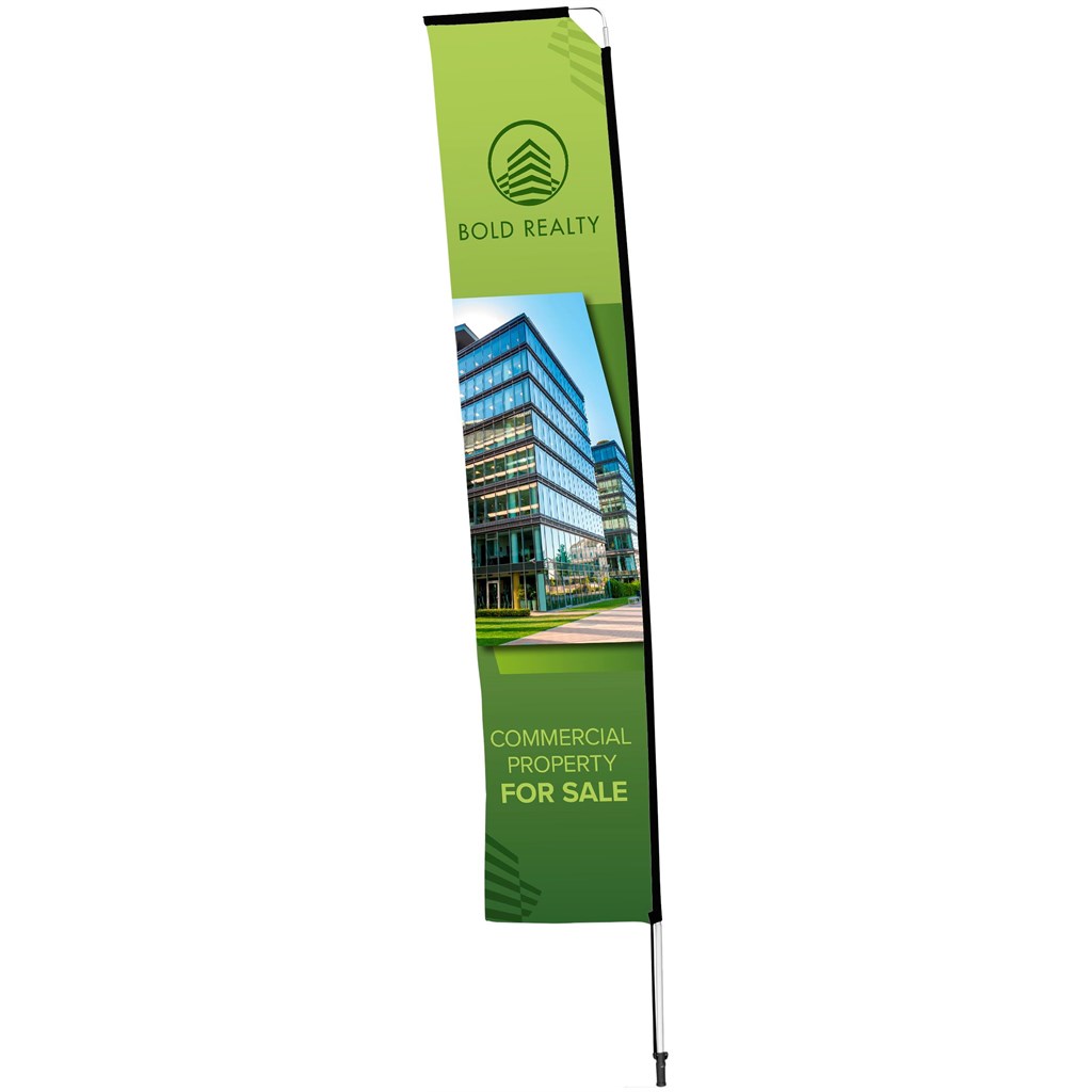 Legend 4M Sublimated Telescopic Double-Sided Flying Banner - 1 complete unit - Image 3