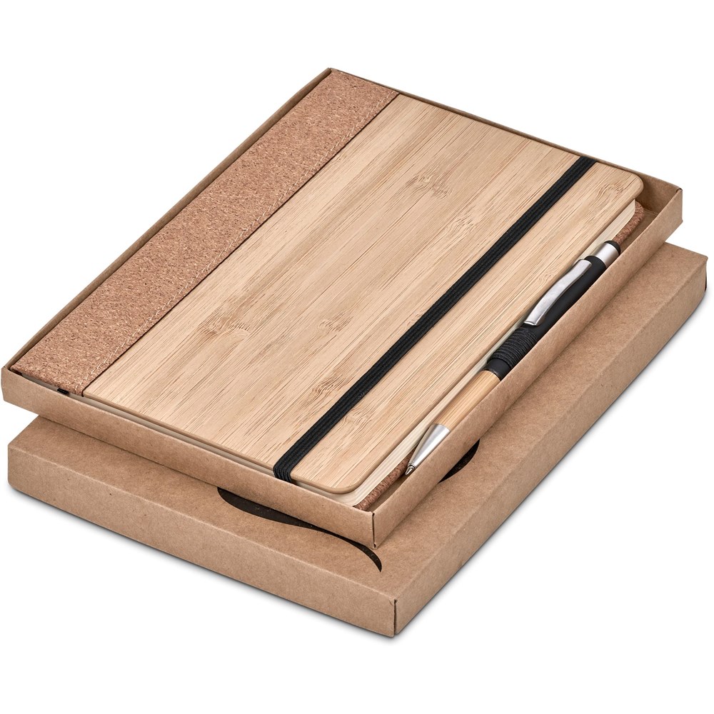Okiyo Eri Bamboo & Cork Notebook & Pen Set - Image 13