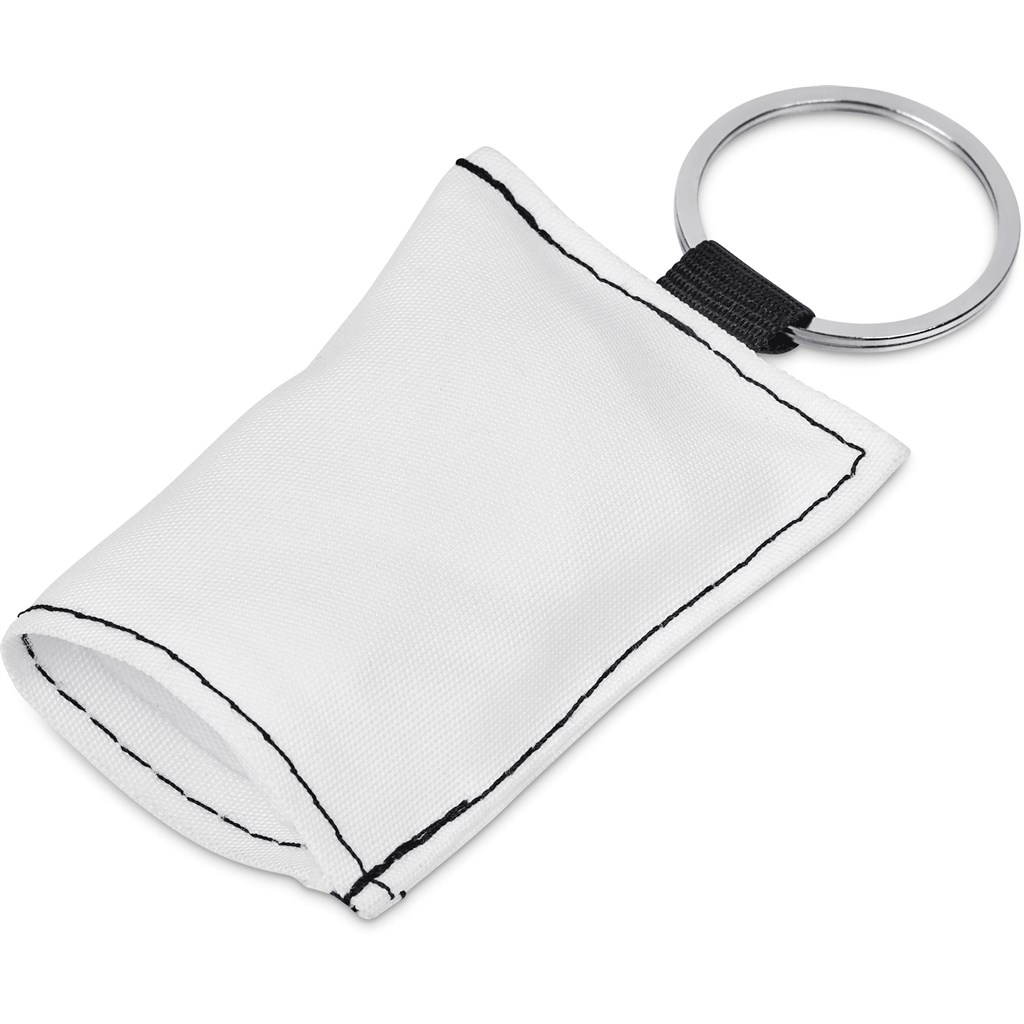 Pre-Production Sample Hoppla Aquila Polyester Keyring Pouch with Cleaning Cloth - Image 3