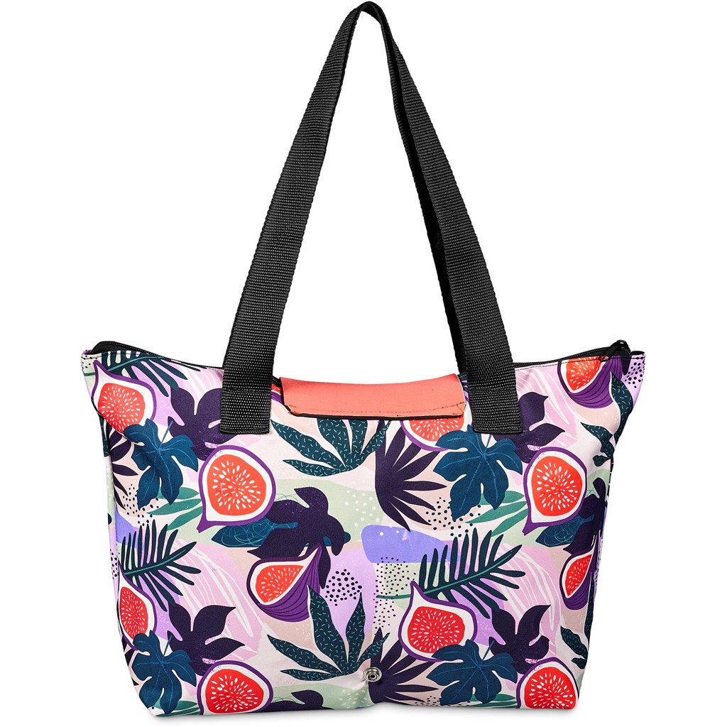 Pre-Printed Sample Hoppla Rosebank Polyester Roll-Up Tote Bag - Image 4