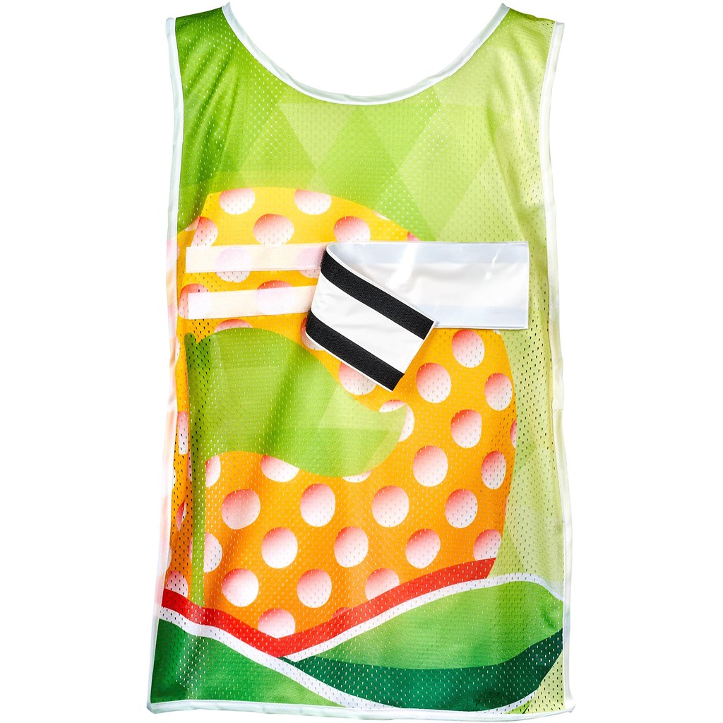 Pre-Production Sample Hoppla Jackal Polyester Caddy Bib with PVC Name Sleeve - Image 8