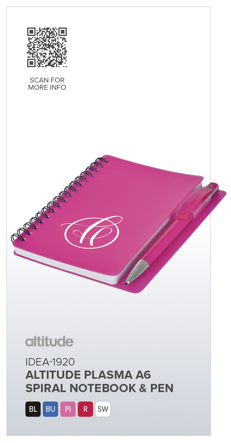Altitude Plasma A6 Spiral Notebook & Pen - Image 2