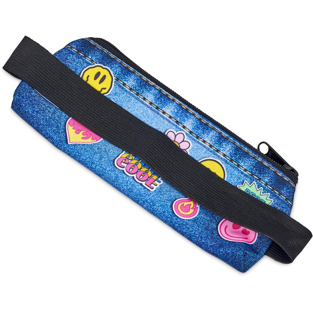 Pre-Production Sample Hoppla Lagoon Polyester Pencil Case To Fit Over An A5 Notebook - Image 8