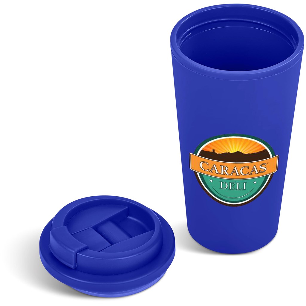 Altitude Friday Plastic Double-Wall Tumbler - 450ml - Blue - Image 8