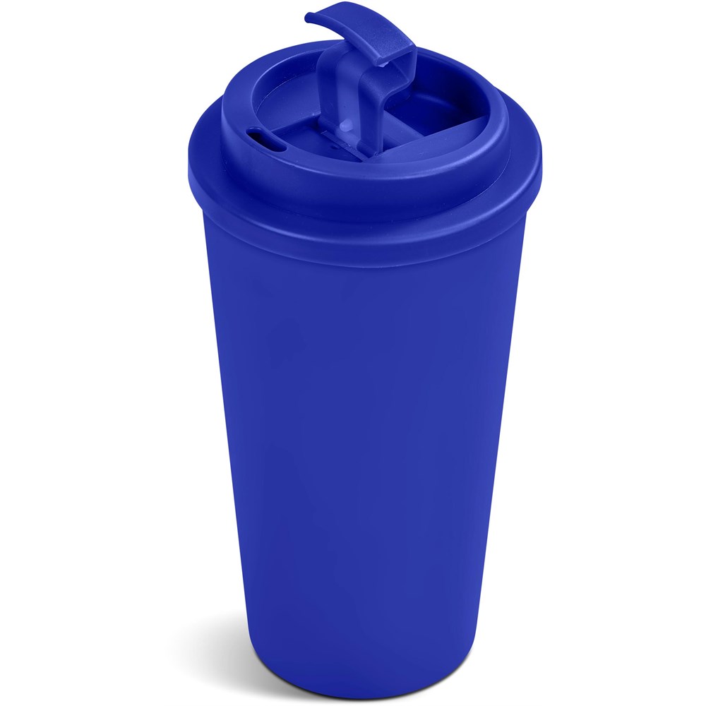 Altitude Friday Plastic Double-Wall Tumbler - 450ml - Blue - Image 7