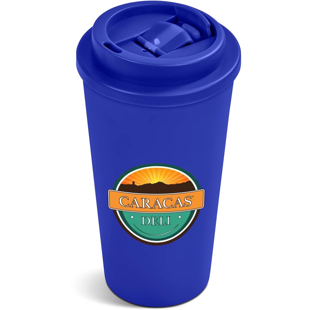 Altitude Friday Plastic Double-Wall Tumbler - 450ml - Blue