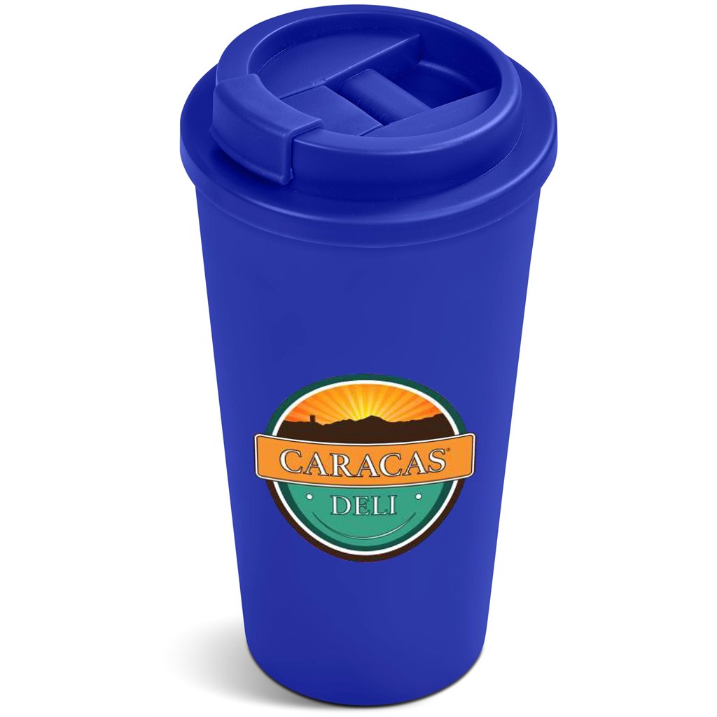 Altitude Friday Plastic Double-Wall Tumbler - 450ml - Blue - Image 3