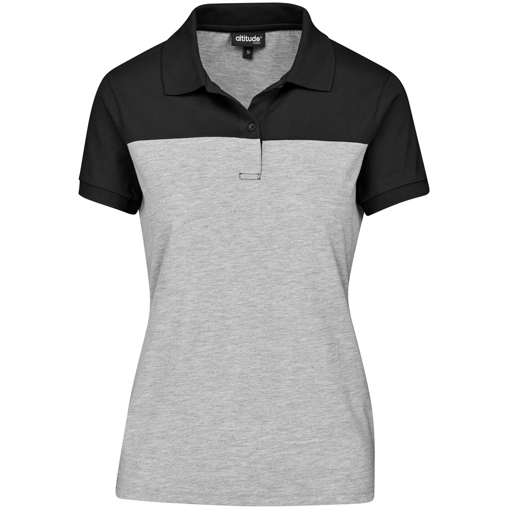 Ladies Urban Golf Shirt - Black - Image 3