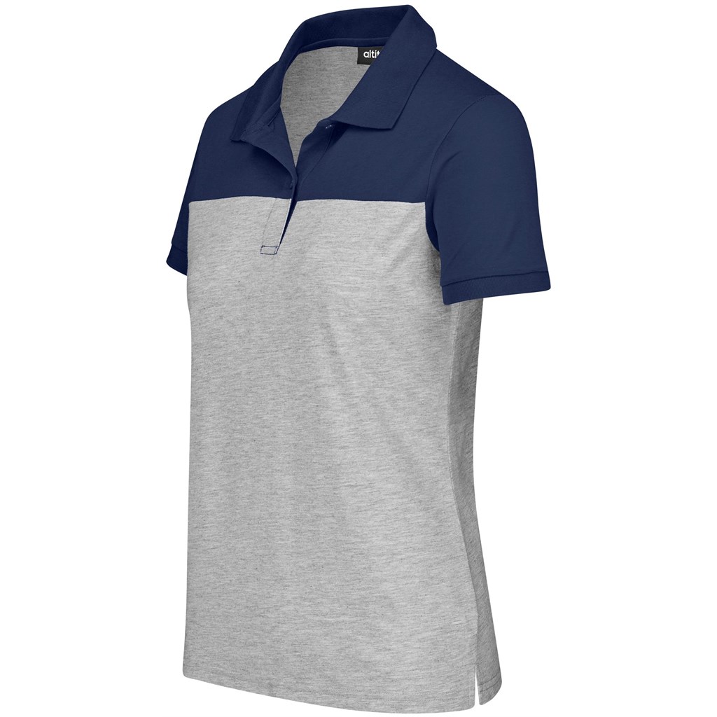 Ladies Urban Golf Shirt - Navy - Image 5