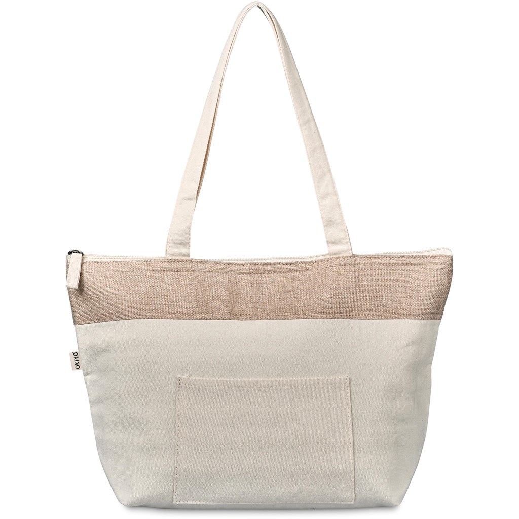 Okiyo Arshi Cotton & Jute 12 Can Lunch Cooler - Image 6