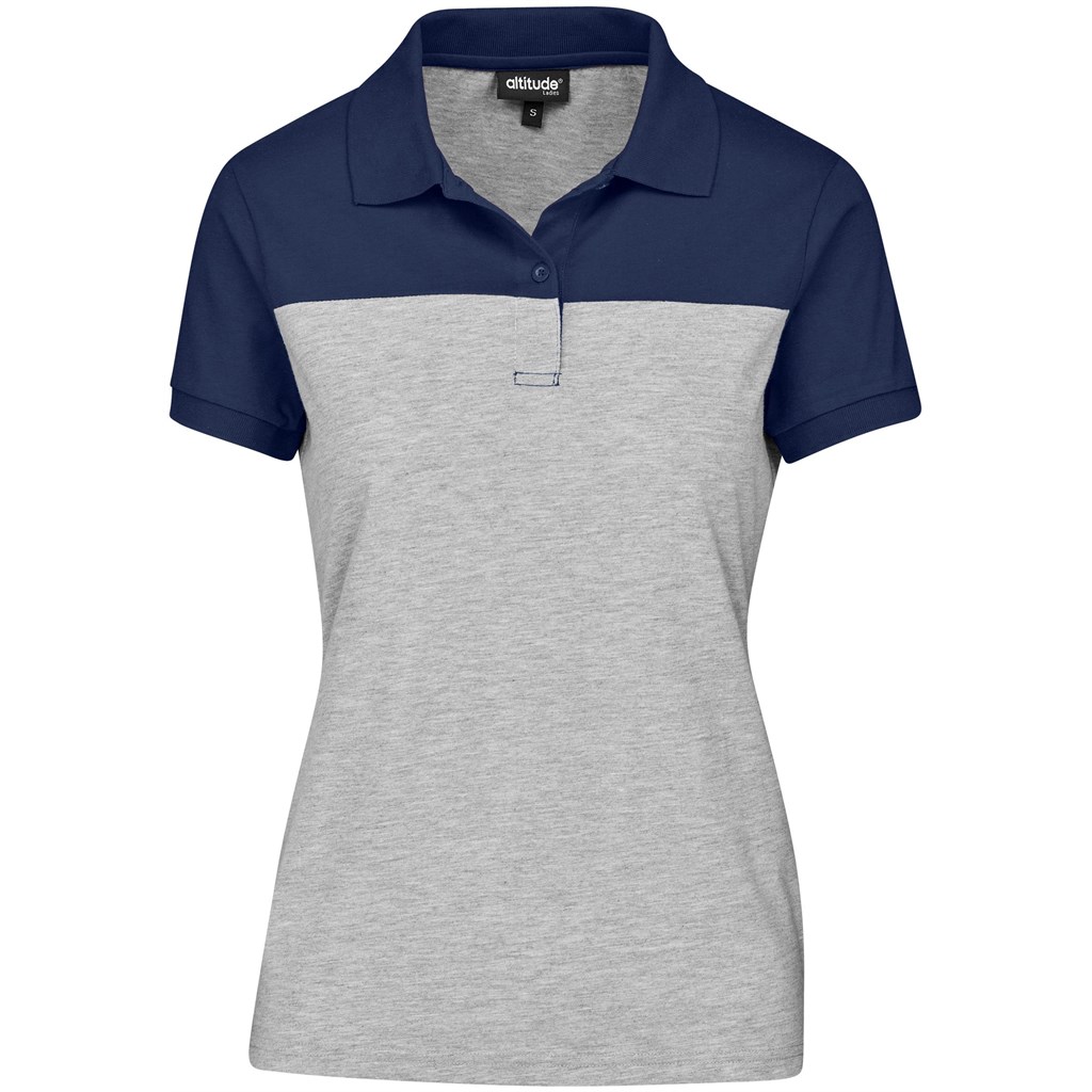 Ladies Urban Golf Shirt - Navy - Image 4