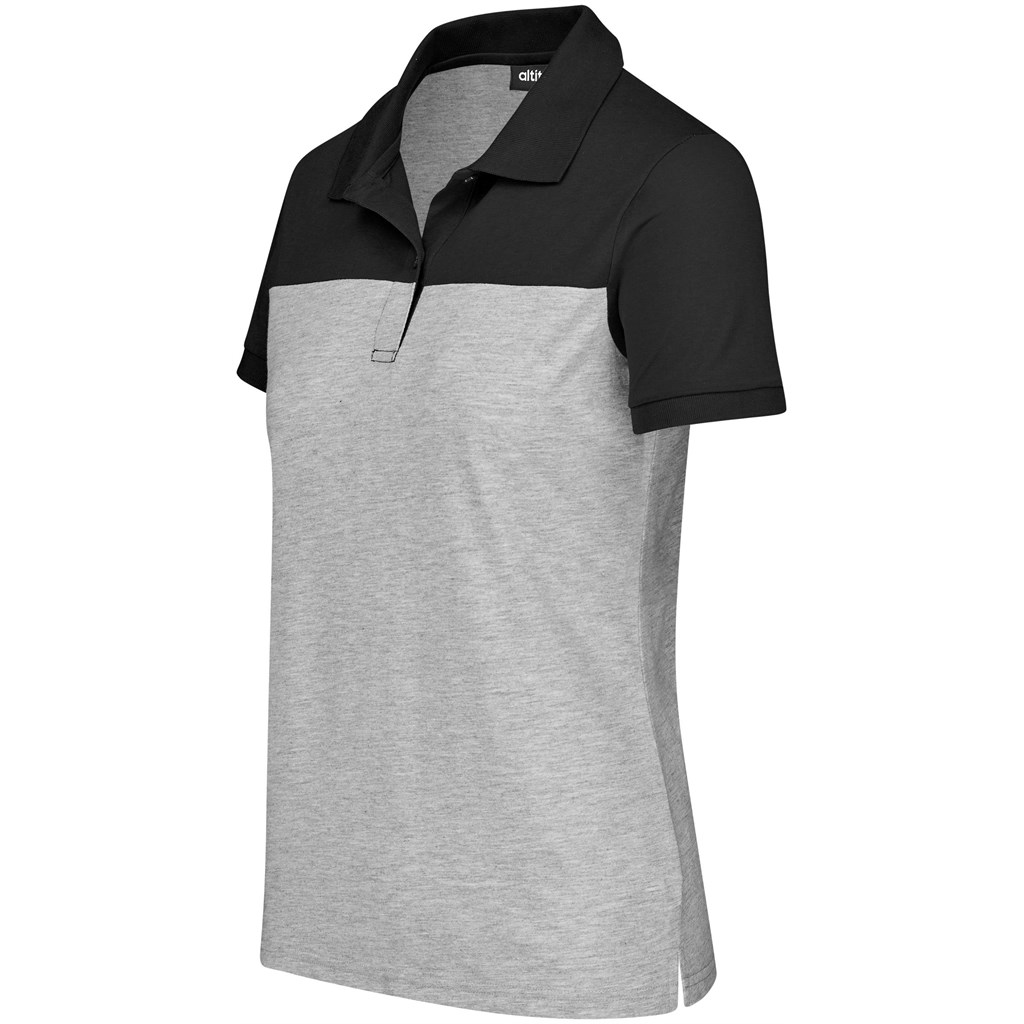Ladies Urban Golf Shirt - Black - Image 4