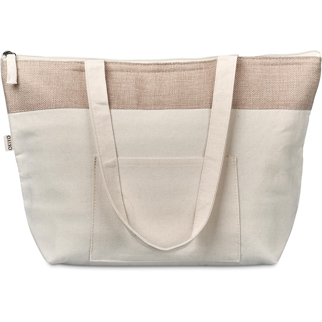 Okiyo Arshi Cotton & Jute 12 Can Lunch Cooler - Image 10