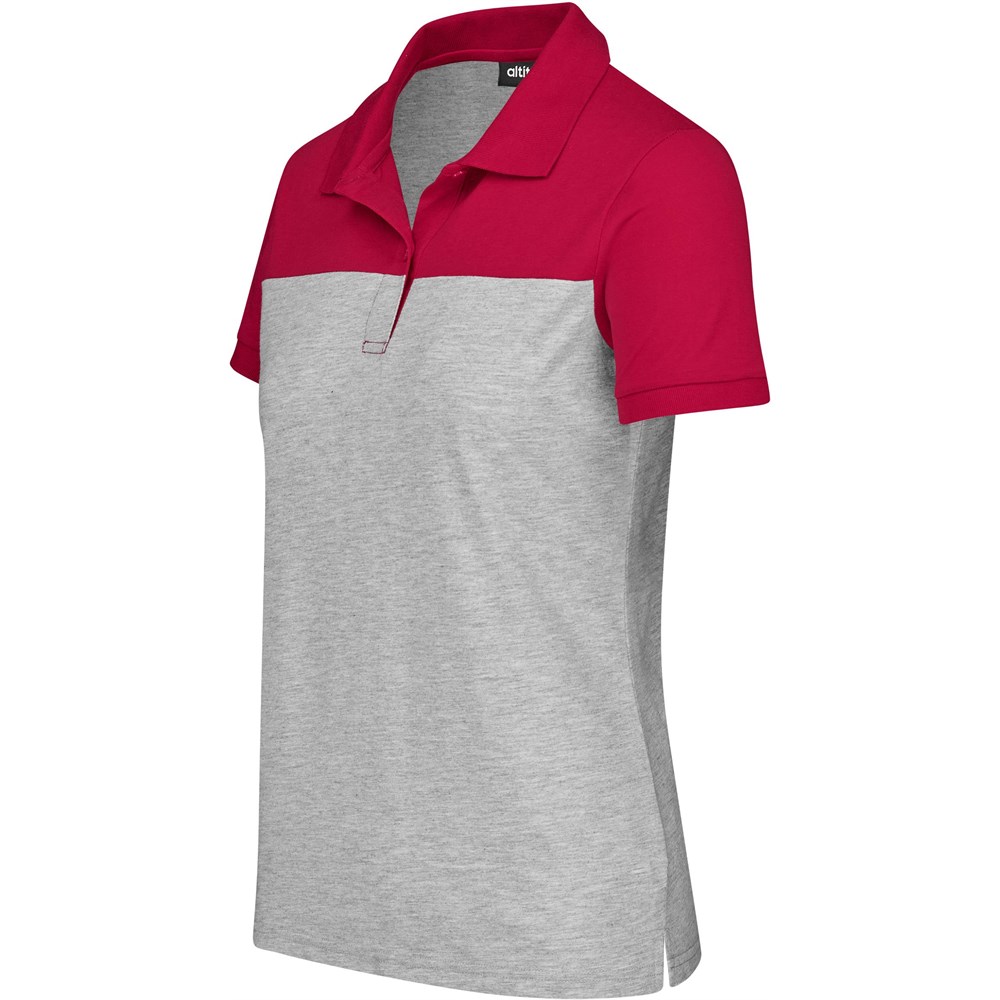 Ladies Urban Golf Shirt - Red - Image 4