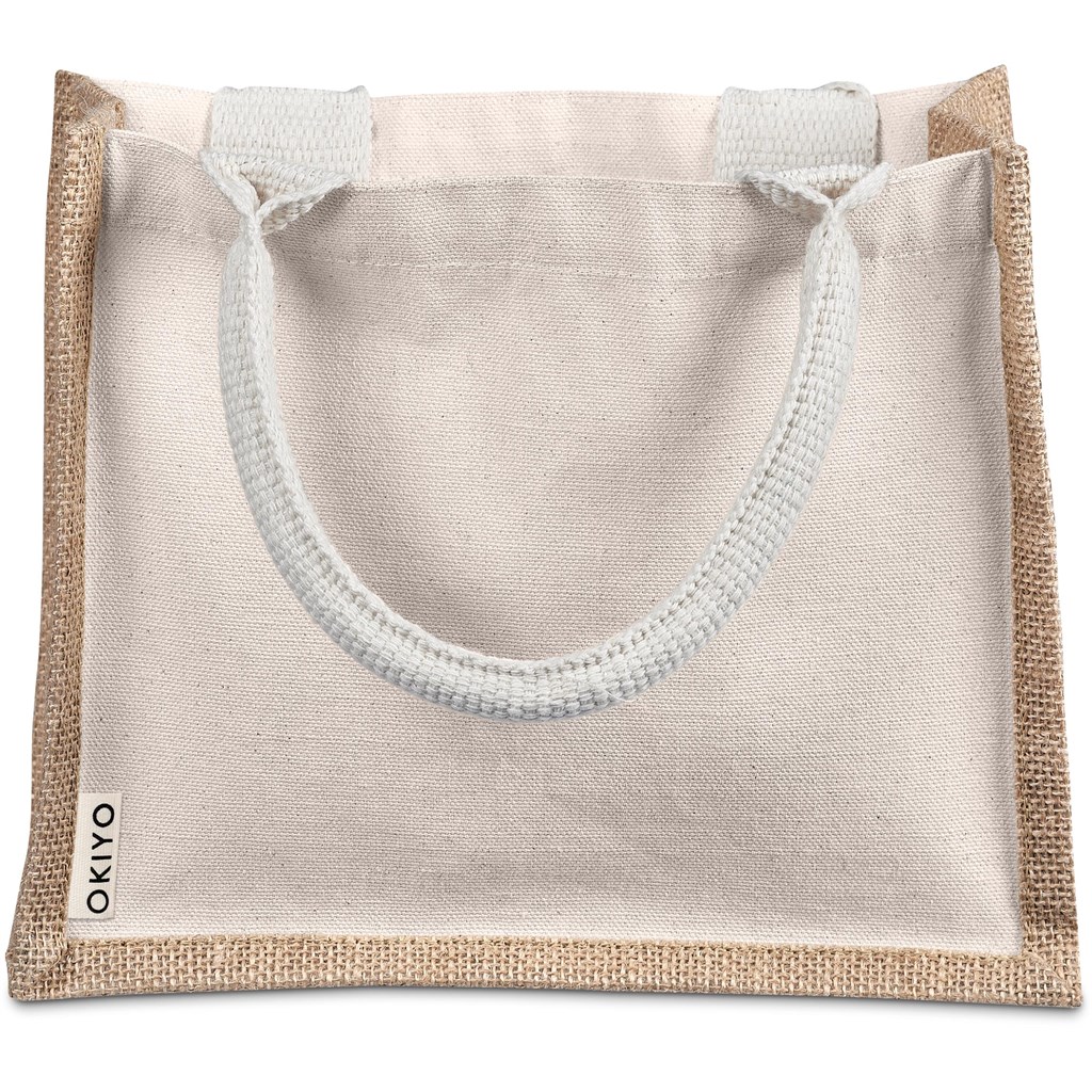 Okiyo Chinsai Mini Jute & Cotton Gift Bag - Image 9