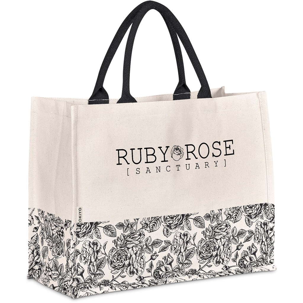 Okiyo Hana Printed Cotton Tote - Image 6