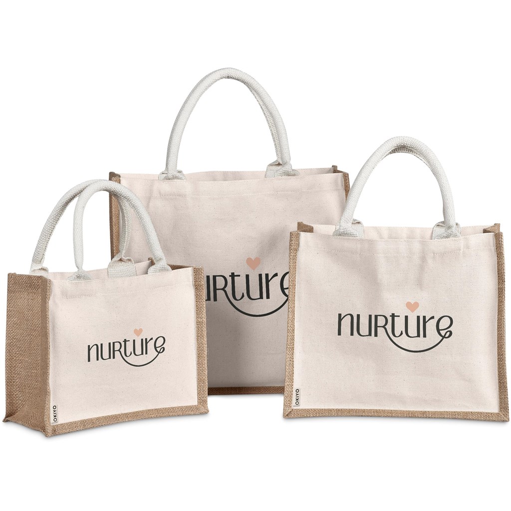 Okiyo Chinsai Maxi Jute & Cotton Tote - Image 7