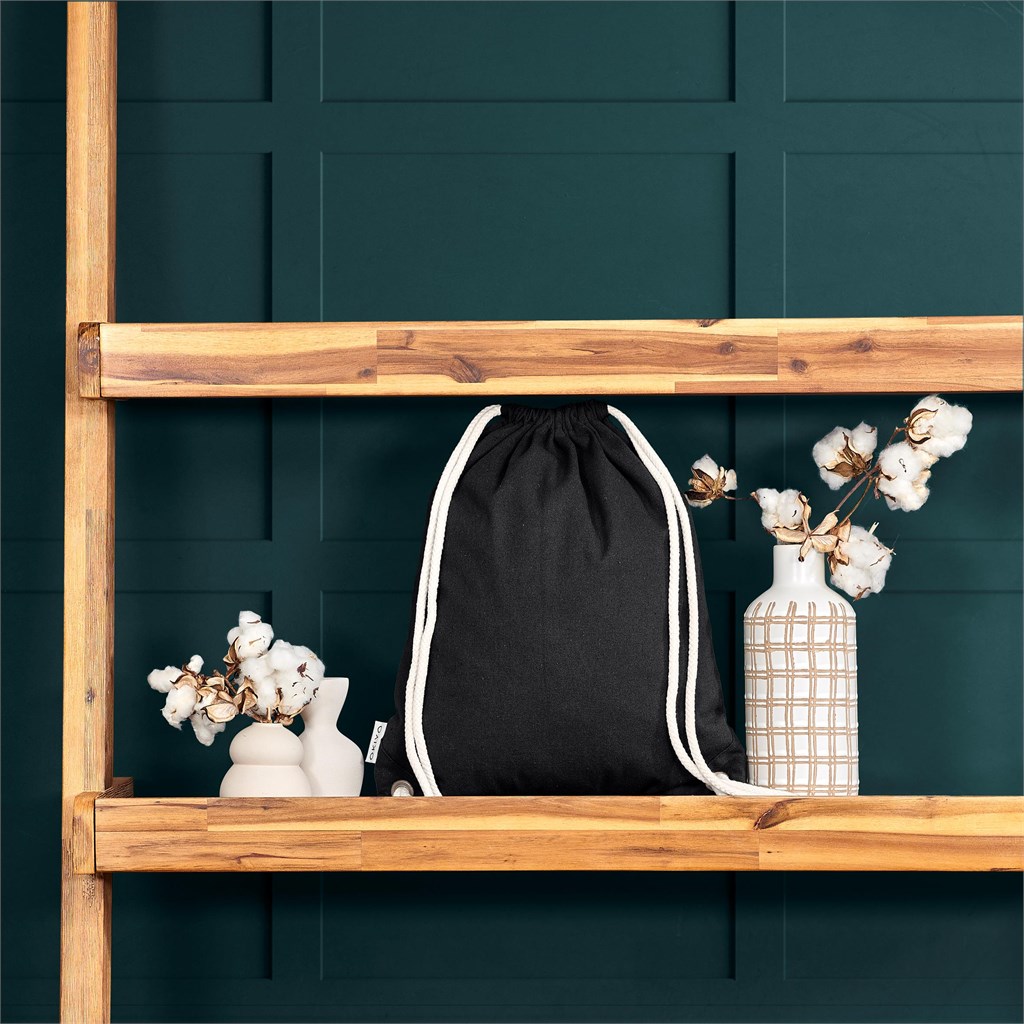 Okiyo Kinchaku Recycled Canvas Drawstring Bag - Image 3