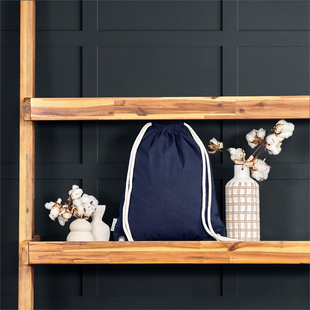 Okiyo Kinchaku Recycled Canvas Drawstring Bag - Image 7