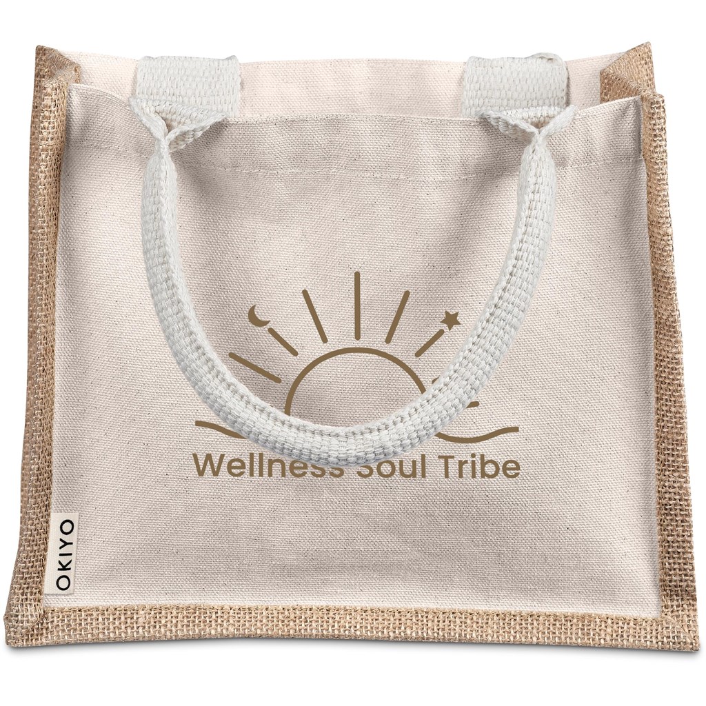 Okiyo Chinsai Mini Jute & Cotton Gift Bag - Image 11