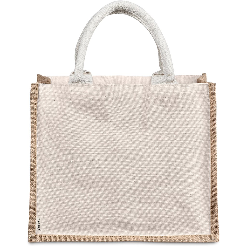 Okiyo Chinsai Midi Jute & Cotton Tote - Image 10