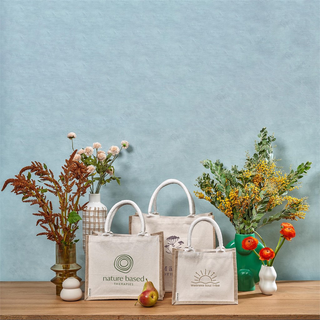 Okiyo Chinsai Maxi Jute & Cotton Tote - Image 12