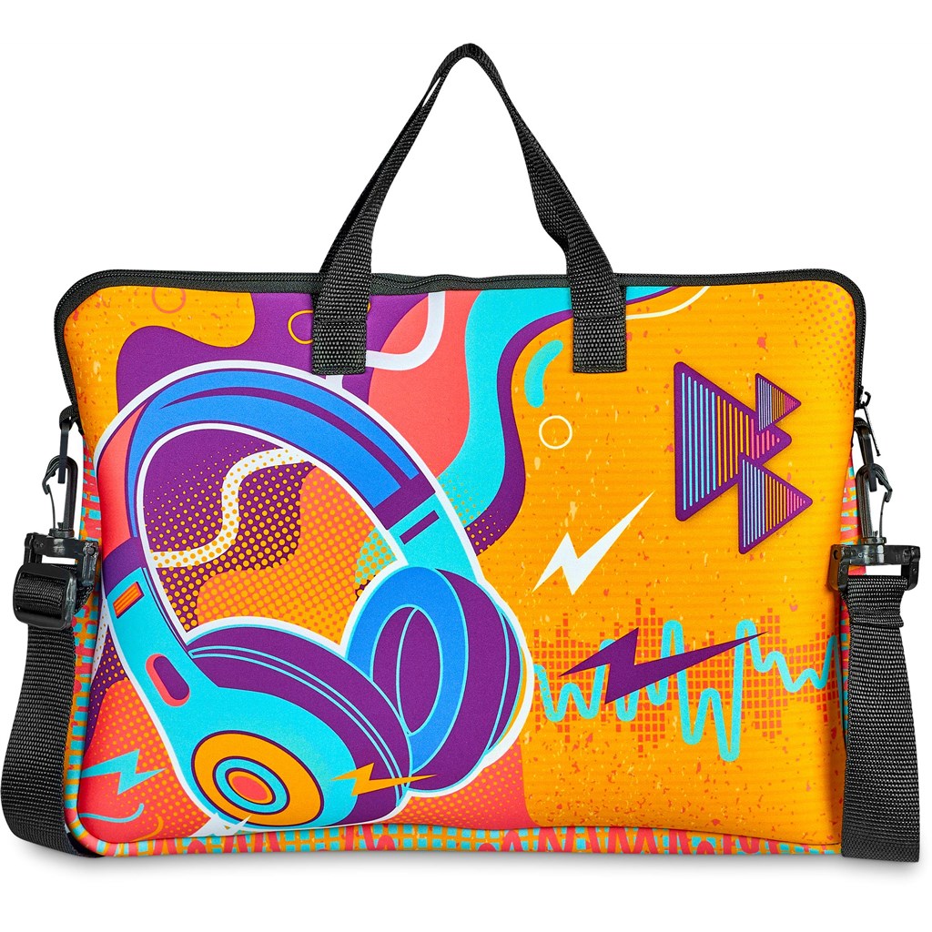 Pre-Production Sample Hoppla Neoprene 15.6-inch Nimbus Laptop Sleeve With Strap - Image 3