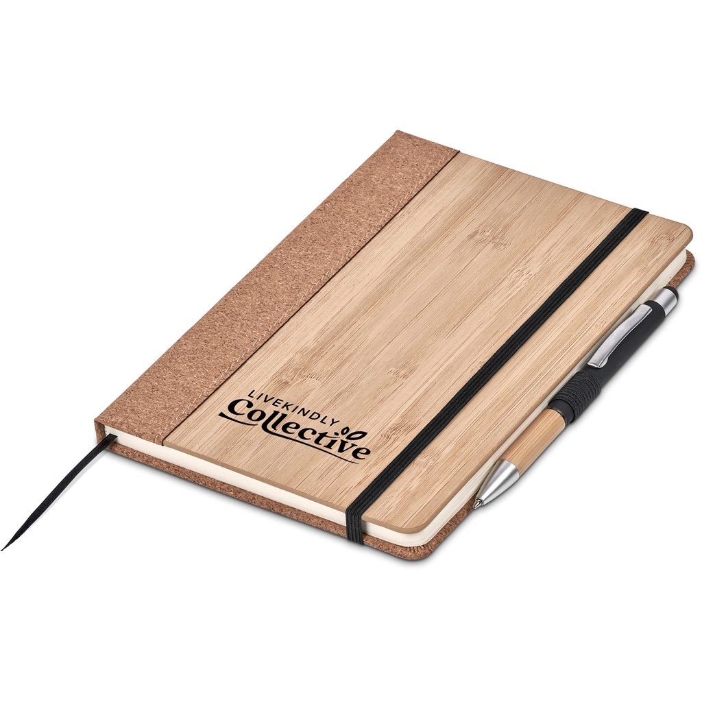 Okiyo Eri Bamboo & Cork Notebook & Pen Set - Image 10
